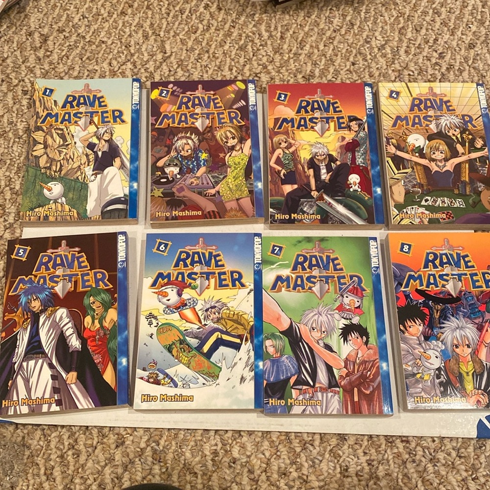 NWT Rave Master Graphic Novels, Volumes 1-8